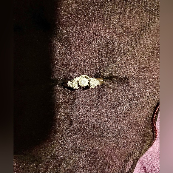Mid-Century Two-Tone Diamond Bridal Ring - Picture 3 of 9
